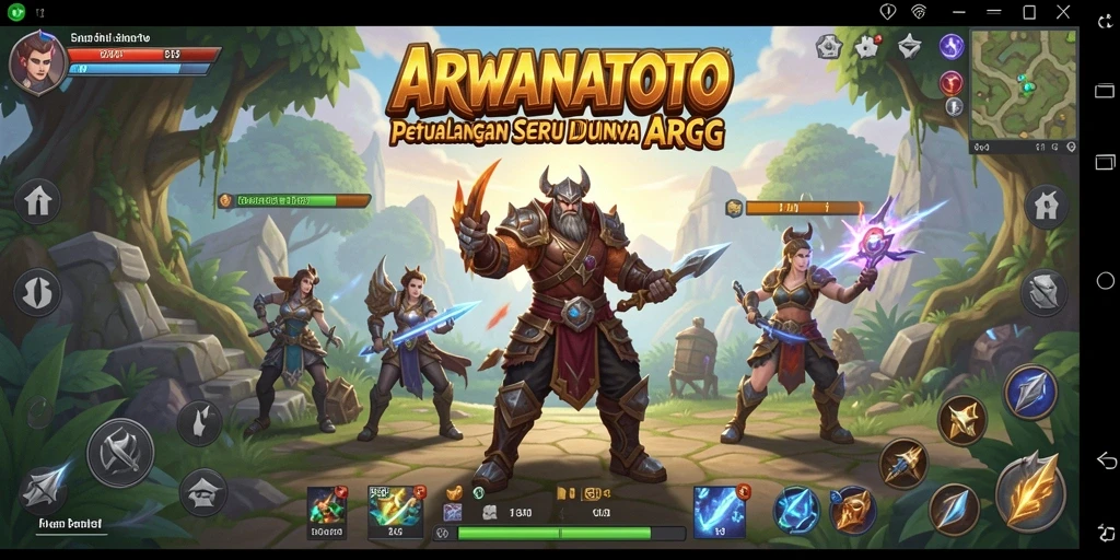 Screenshot ARWANATOTO menampilkan pertarungan epik dalam dunia ARPG.