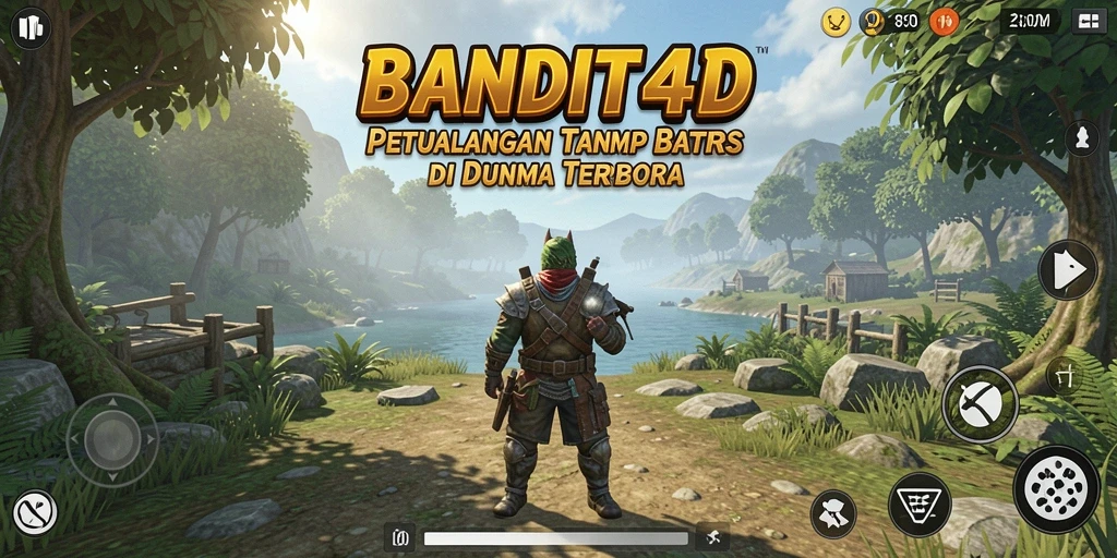 Screenshot gameplay <strong>BANDIT4D</strong> yang menunjukkan petualangan di dunia terbuka.
