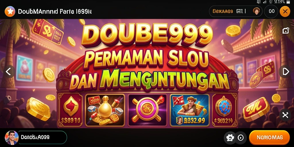 Tampilan gameplay menarik dari permainan Slot DOUBLE999.