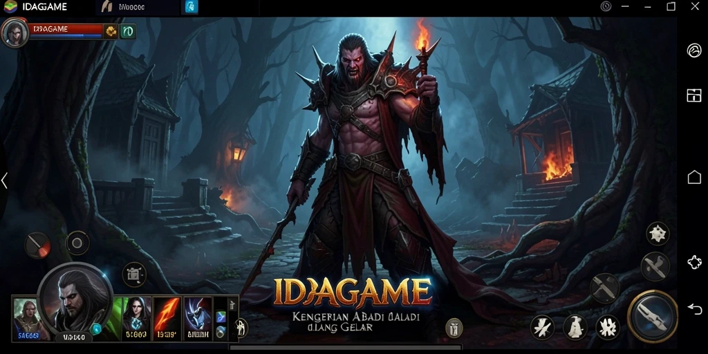 Tampilan gameplay menegangkan dengan elemen horor yang menakutkan.
