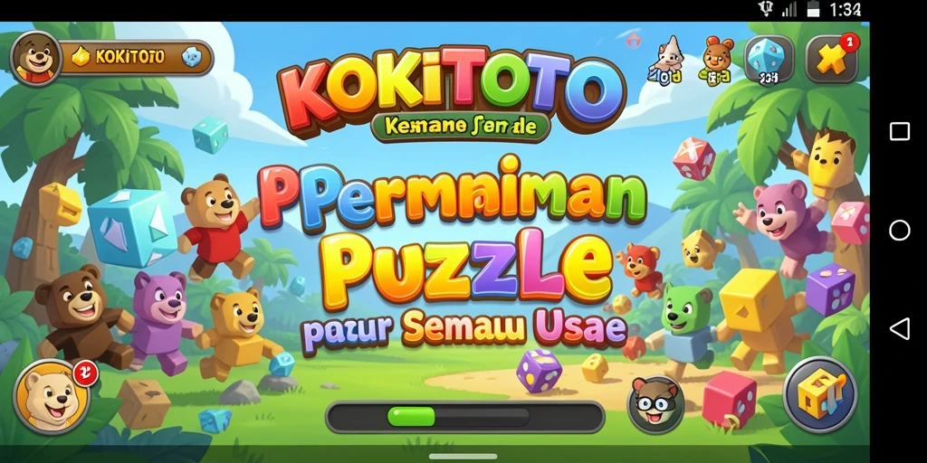 Tampilan gameplay seru dan penuh tantangan KOKITOTO.