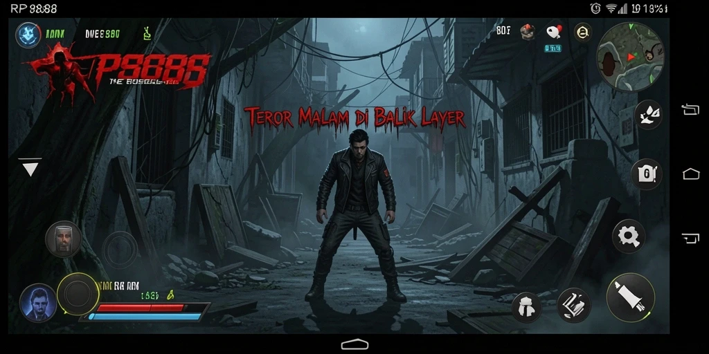Tampilan gameplay RP8888 yang menegangkan dan menyeramkan.